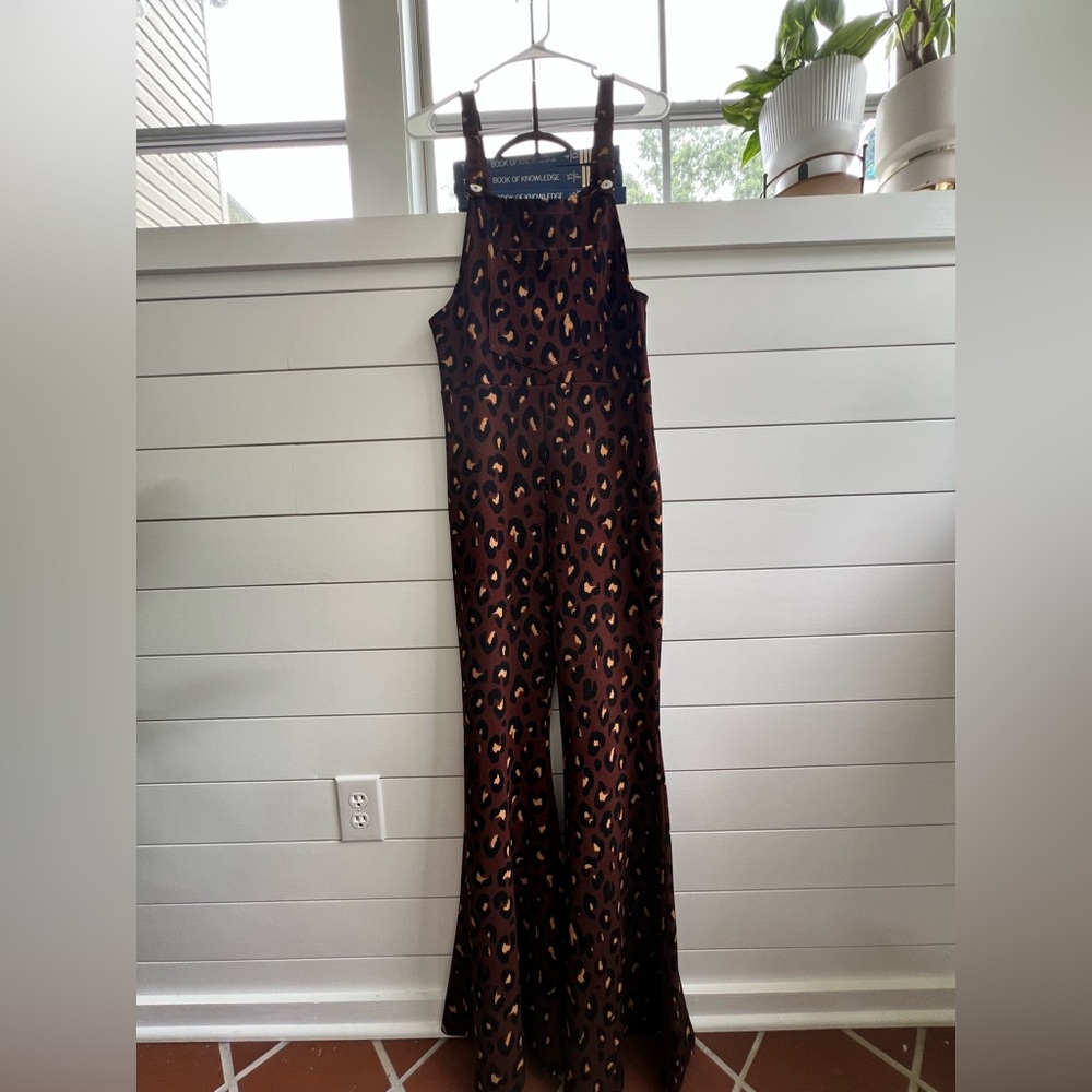 Peace, Love, and Cake  bell bottom jumper. 1970s Flower child. Retro